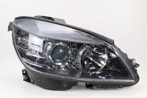 2008-2011 Mercedes C300 C350 W204 RH Right Passenger Headlight Halogen Black OEM