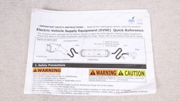 Genuine! Nissan Leaf Ariya EV Electric Vehicle Charging Cable Kit Combo OEM - Image 11