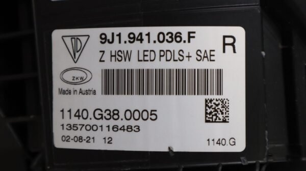 2020-2024 Porsche Taycan RH Right Passenger Side Headlight LED PDLS OEM - Image 10