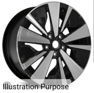 2019-2022 Nissan Altima 17×7.5J Machined w/Black Accent 10-Spoke Alloy Wheel OEM