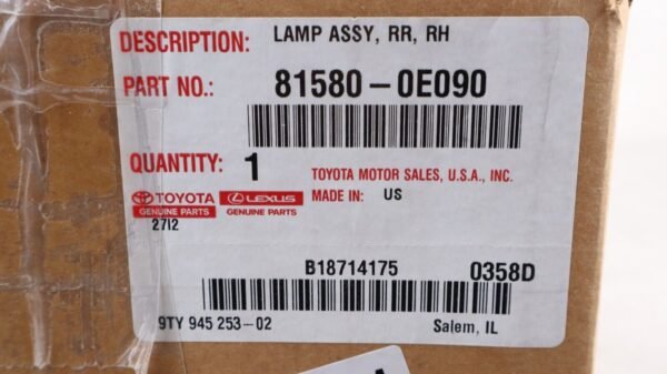 2016-2022 Lexus RX350 RX450h Right Pass Rear Inner Liftgate Tail Light LED OEM - Image 8