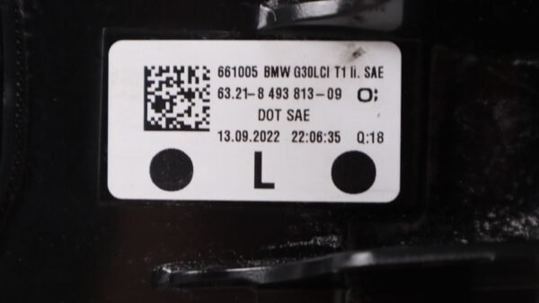 2021-2023 BMW 530e 540i M5 G30 LH Left Driver Side Rear Outer LED OEM - Image 8