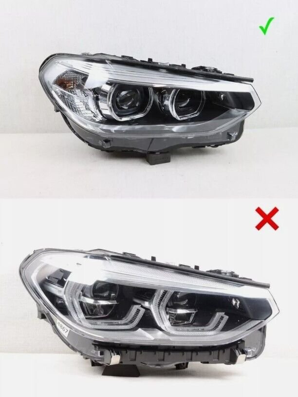 Nice! 2018-2021 BMW X3 X4 G01 G02 RH Right Pass Side Headlight Non-AFS LED OEM - Image 9