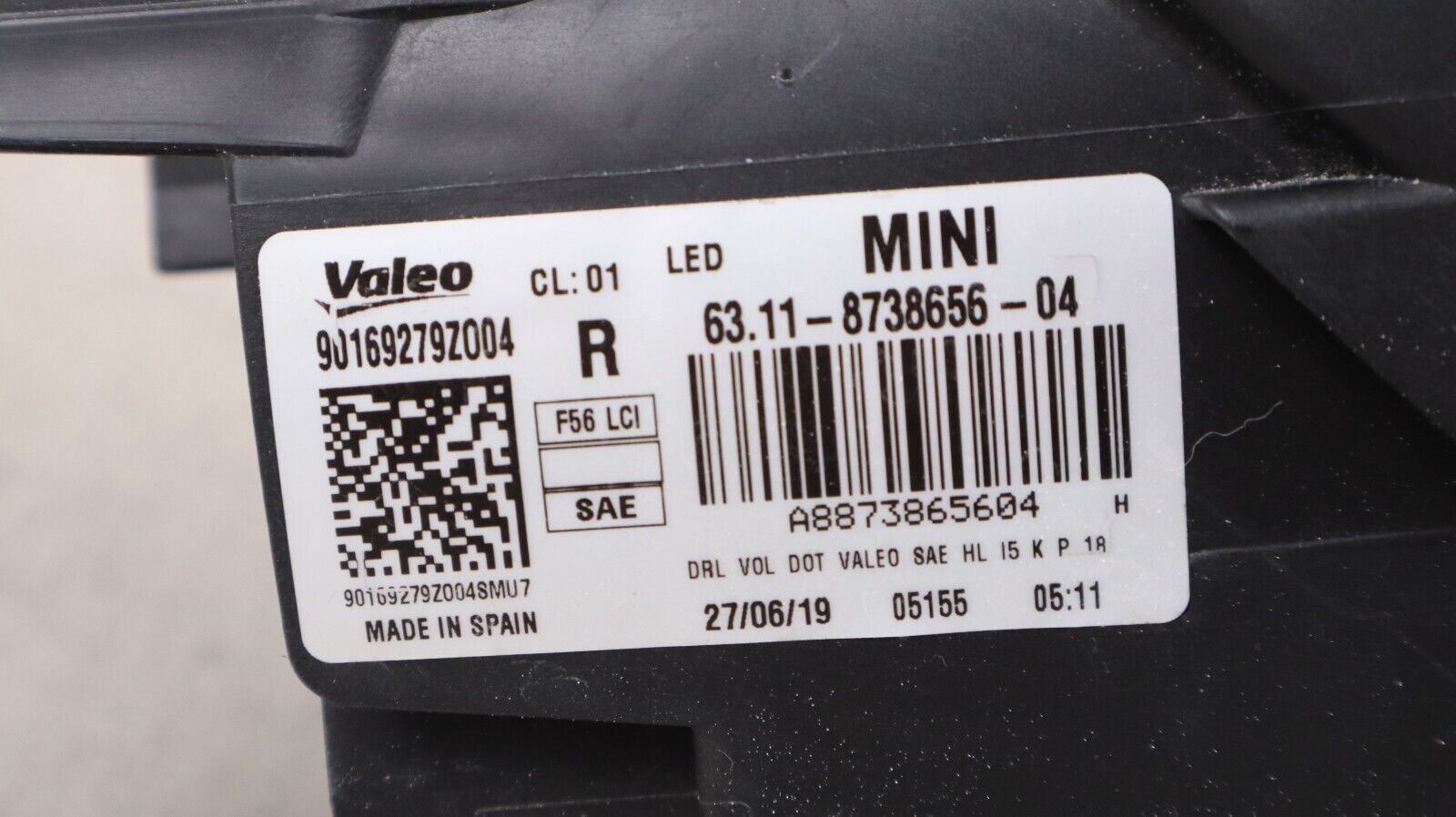 All Tabs! 2019-2021 Mini Cooper F56 Right Passenger Headlight LED Chrome OEM - Image 10